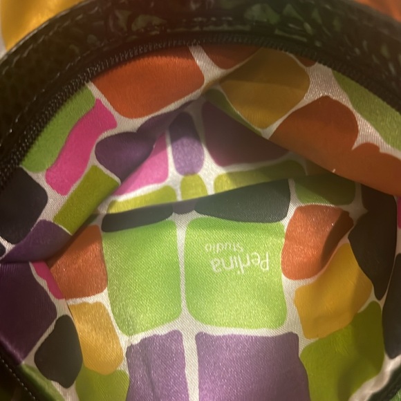 👜EC:Perlina Genuine Leather Snakeskin Shoulder Bag - Picture 9 of 12